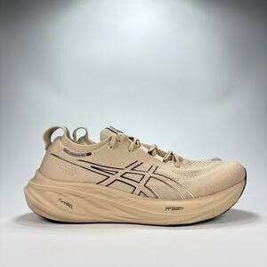ASICS Gel-Nimbus 26 Light Tan Running Shoes Sneakers 1011B794 Men's Size 10.5
